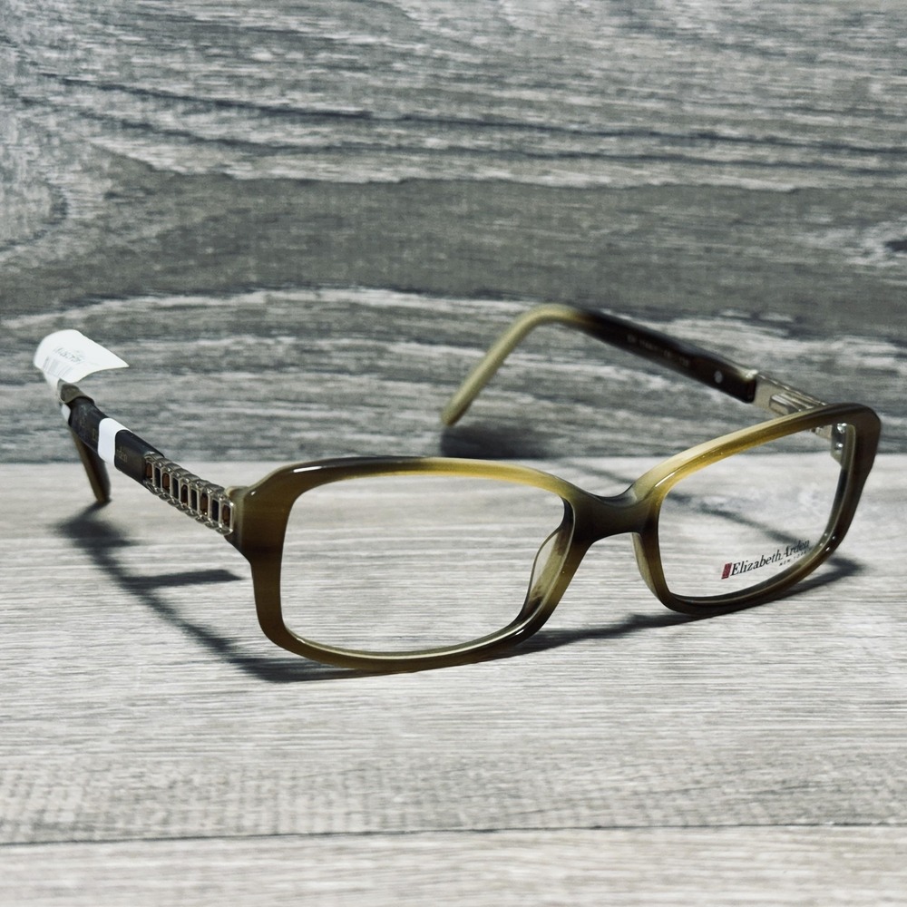 Elizabeth Arden EA 1144-1 Eyeglass Frames Womens 52-16-135 Brown Square Optical